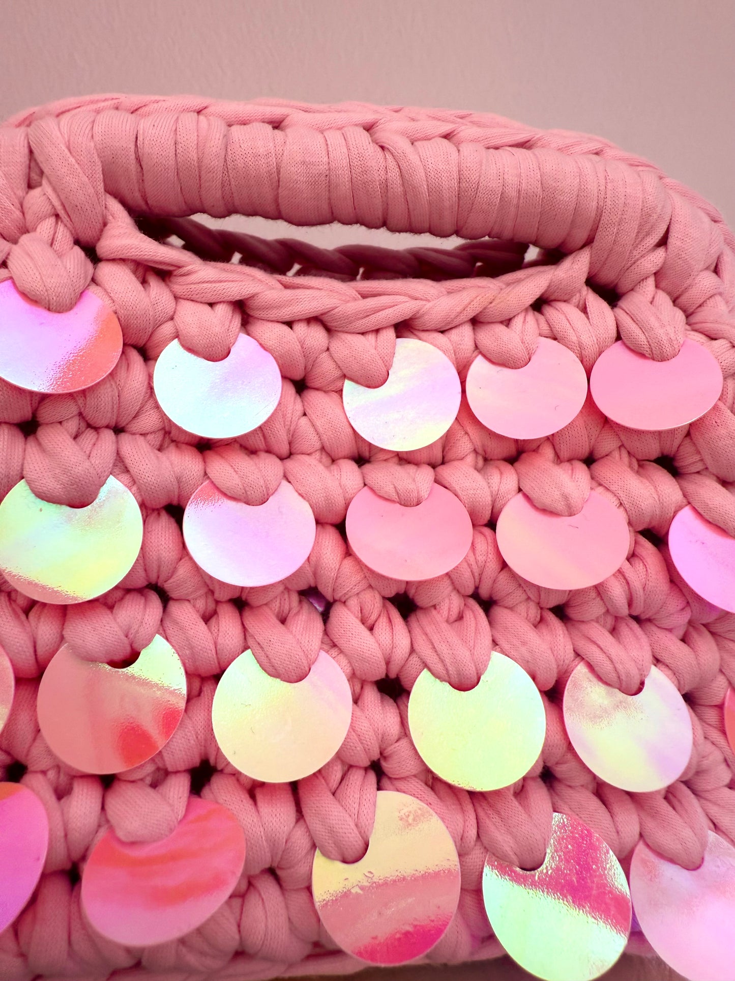Borsa clutch paillettes