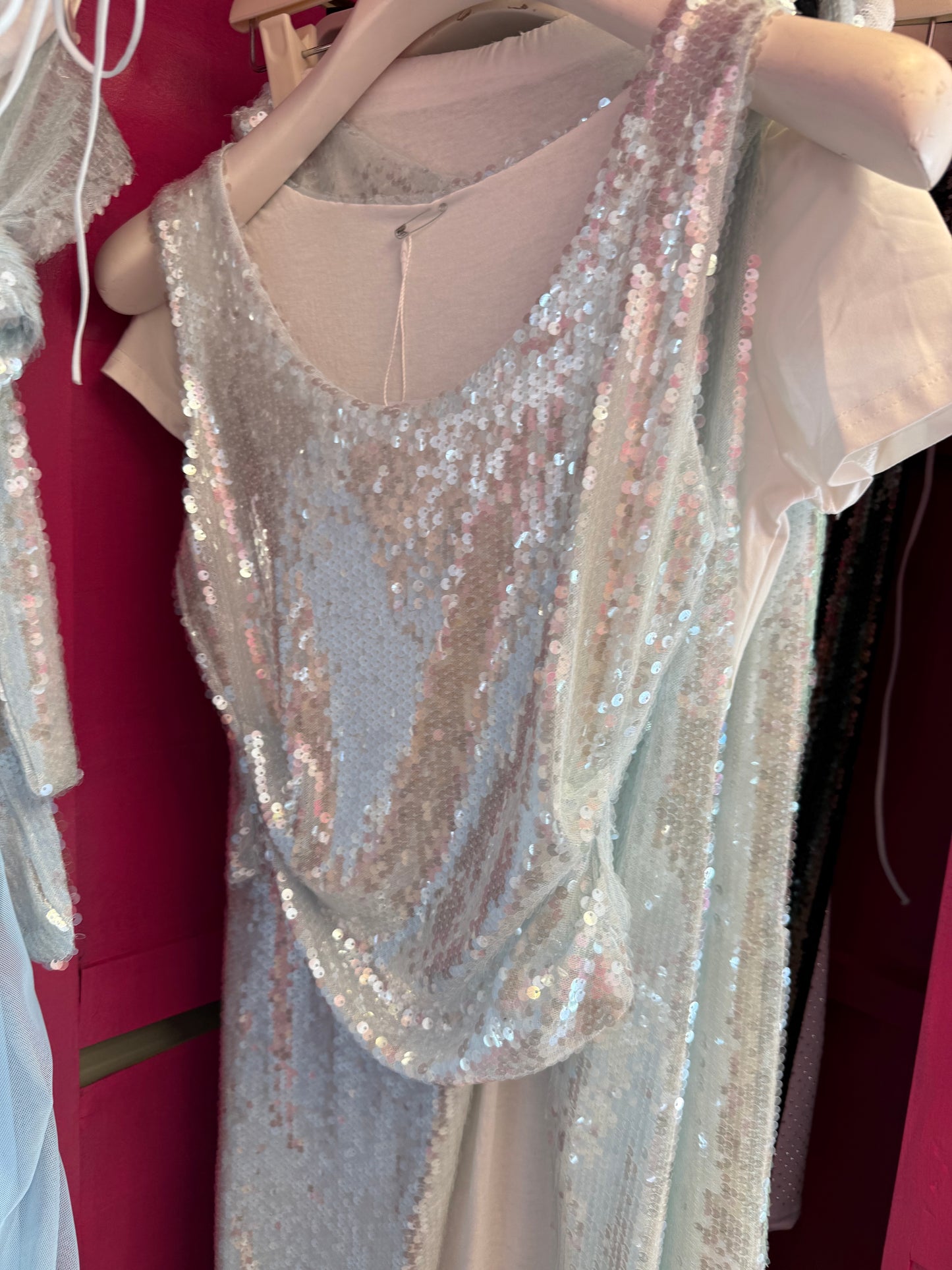 Top mykonos paillettes