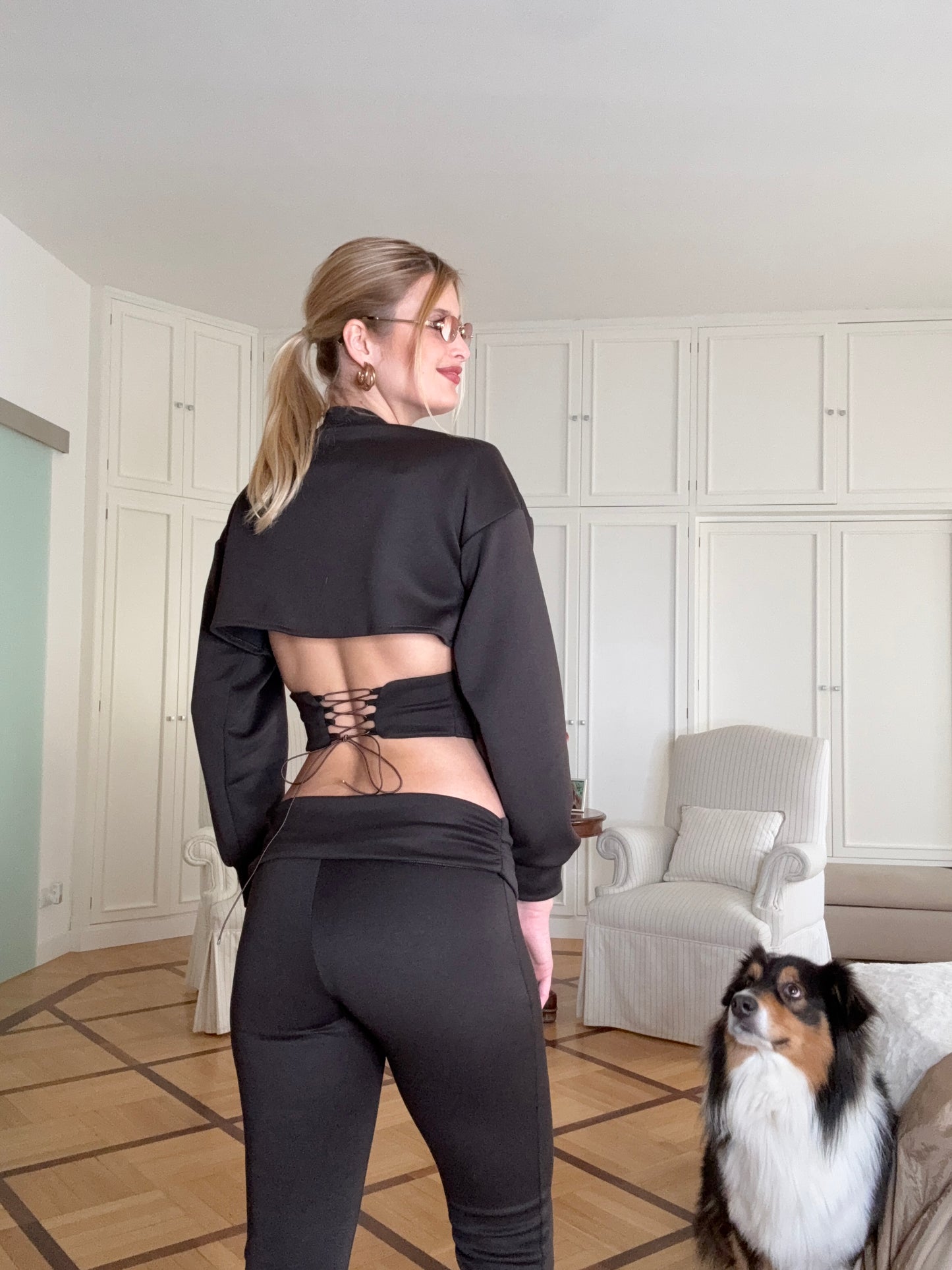Felpa corsetto