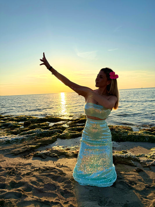 Coordinato Santorini paillettes