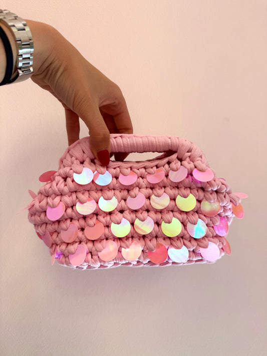 Borsa clutch paillettes